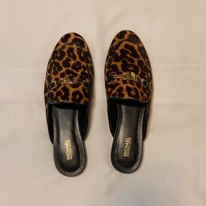 Michael Kors Leopard Mules